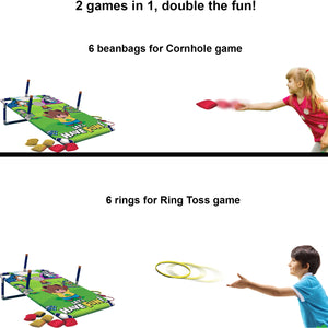 
                  
                    2 in 1 kids cornhole/ring toss game set (2 boards) - Kidz-Adventure.com
                  
                