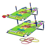 2 in 1 kids cornhole/ring toss game set (2 boards) - Kidz-Adventure.com