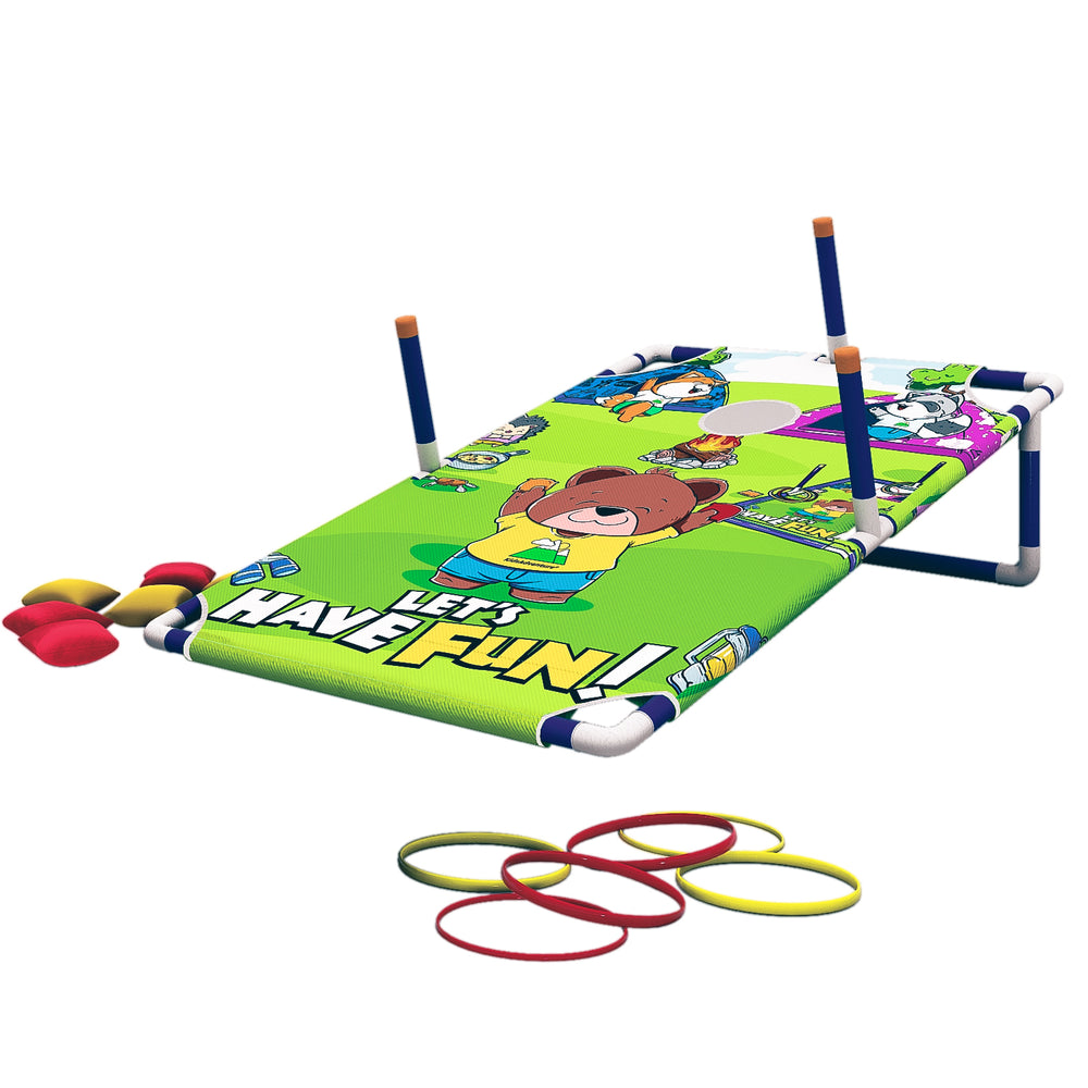 2 in 1 kids cornhole/ring toss game set (1 board) - Kidz-Adventure.com