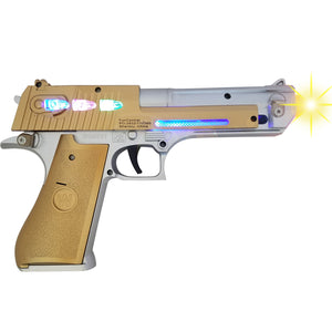 
                  
                    toy pistol gun with flashing lights and sound
                  
                