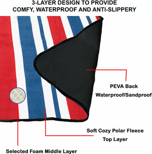 
                  
                    3-layer xxl waterproof outdoor blanket - red stripe
                  
                